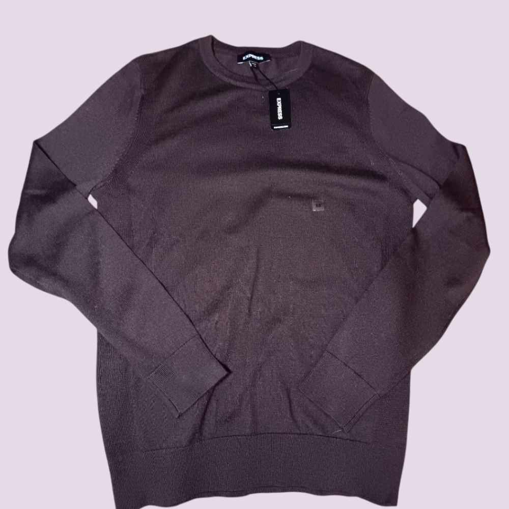 Express Womens Pullover Sweater Brown Size XS